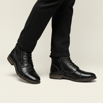 The Brescia Men’s Casual Vintage Leather Ankle Boots — 5