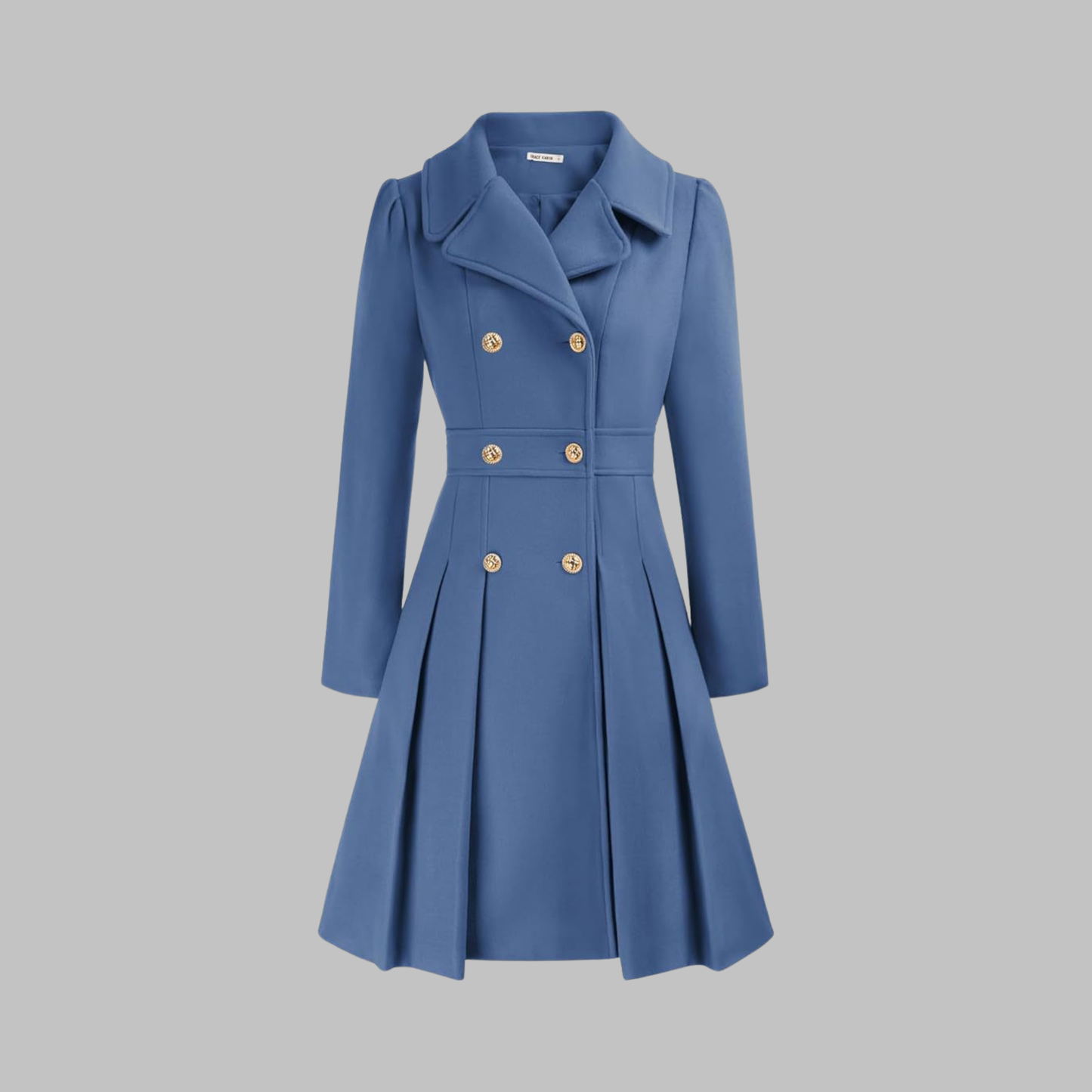 Amelia - Elegant Long Sleeve Coat — 4
