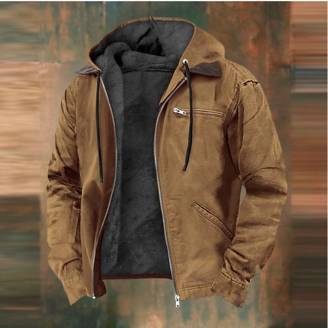 Luis | Veste avec fermeture éclair et capuche — 1