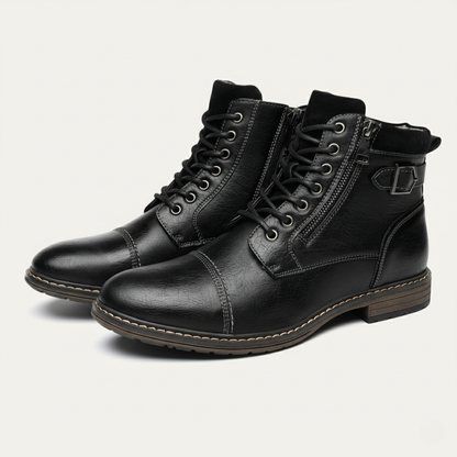 The Brescia Men’s Casual Vintage Leather Ankle Boots — 7