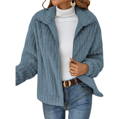 Jeanette | Veste Oversize Décontractée à Col Chemise pour Femme