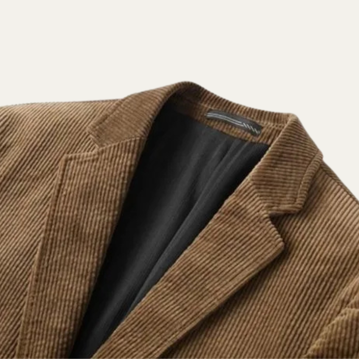La Veste Blazer en Velours Côtelé Vintage Casual Slim Fit pour Hommes de Livorno — 2