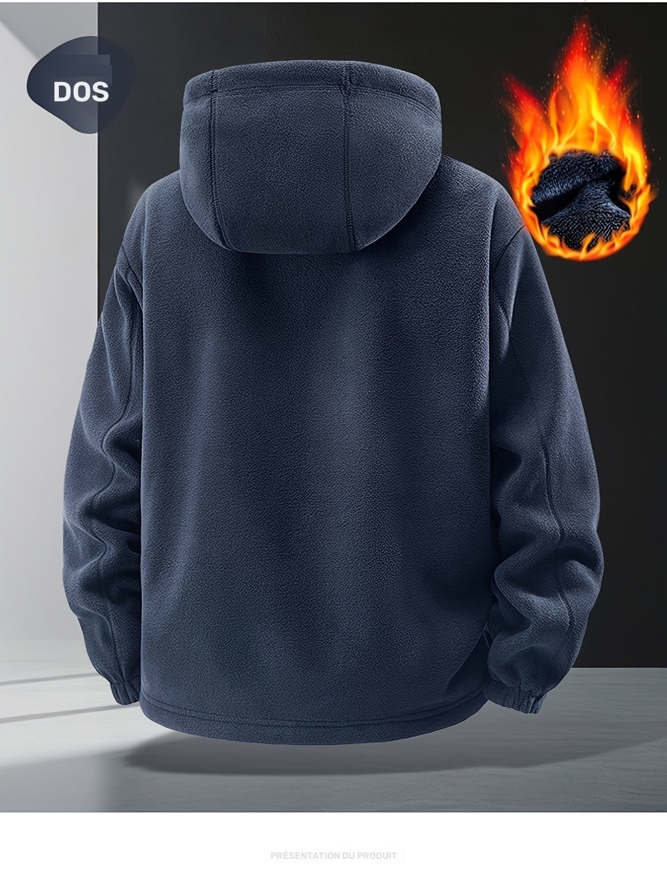 [Shu Le Shui OBM] Nouveaux produits de Pâques en ligne ! Nouveaux vestes d'automne et d'hiver doublées et épaissies en polaire, tissu polaire à la mode, doublure en graphène, décontractées, à la mode, énergiques et polyvalentes, adaptées aux scénarios de — 7