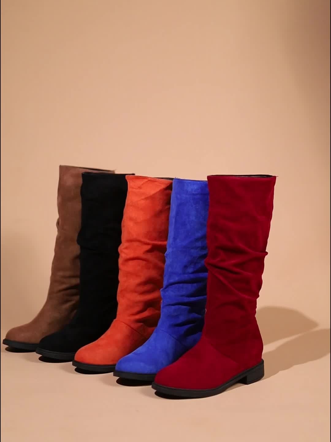 Chaussures élégantes pour femmes, chaussures de dame élégantes, bottes tendance pour femmes | Style classique noir, talon moyen, fermeture, à porter en toute saison — 21