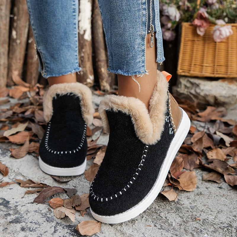❄️Bottines D’Hiver Femme Antidérapantes Avec Fausse Fourrure — 7