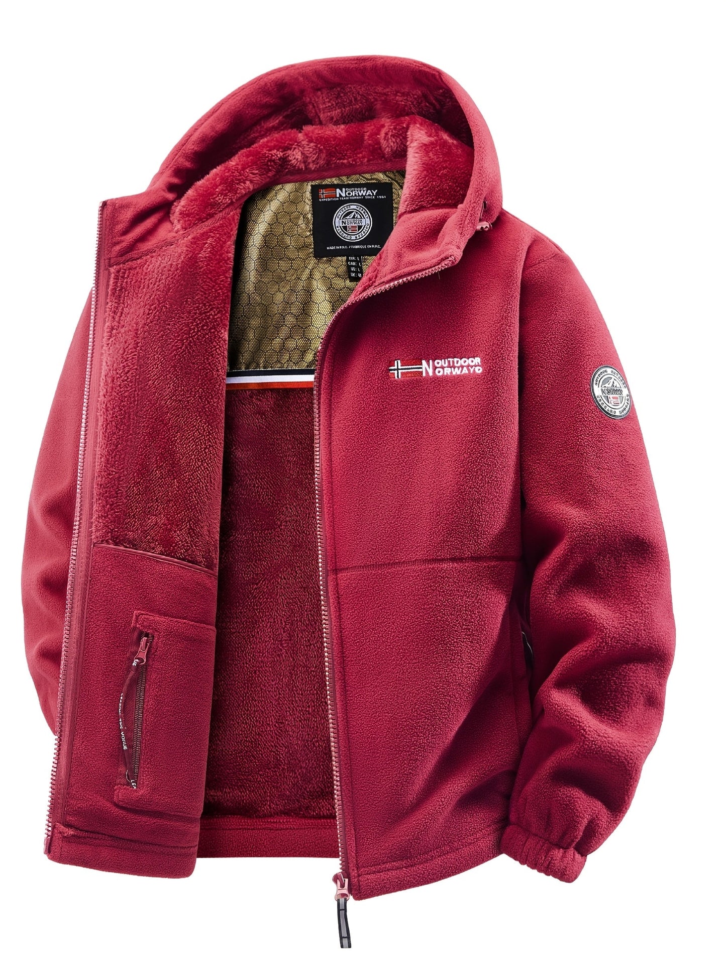 [Shu Le Shui OBM] Nouveaux produits de Pâques en ligne ! Nouveaux vestes d'automne et d'hiver doublées et épaissies en polaire, tissu polaire à la mode, doublure en graphène, décontractées, à la mode, énergiques et polyvalentes, adaptées aux scénarios de — 8