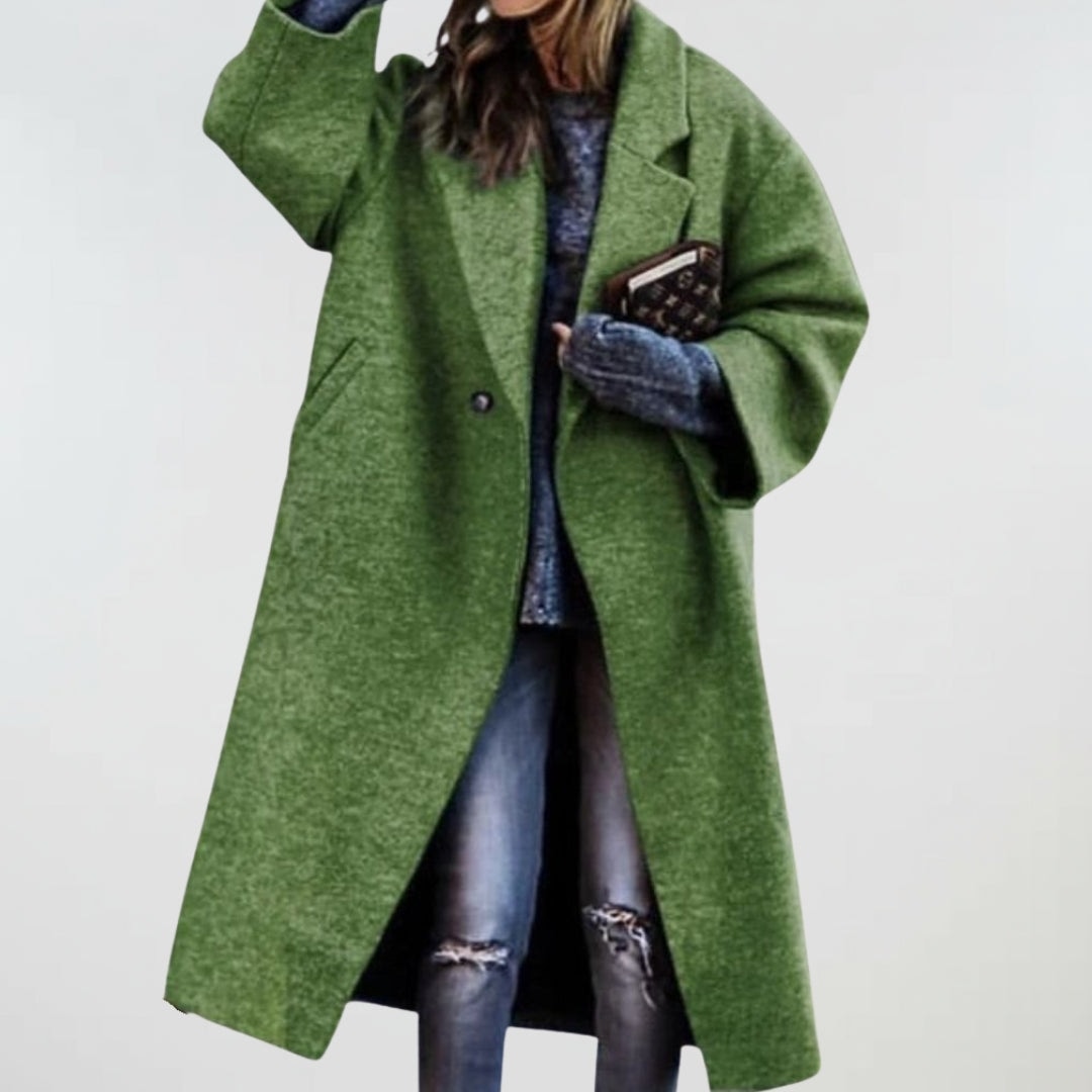 Camille | Manteau Long à Carreaux d'Hiver pour Femme