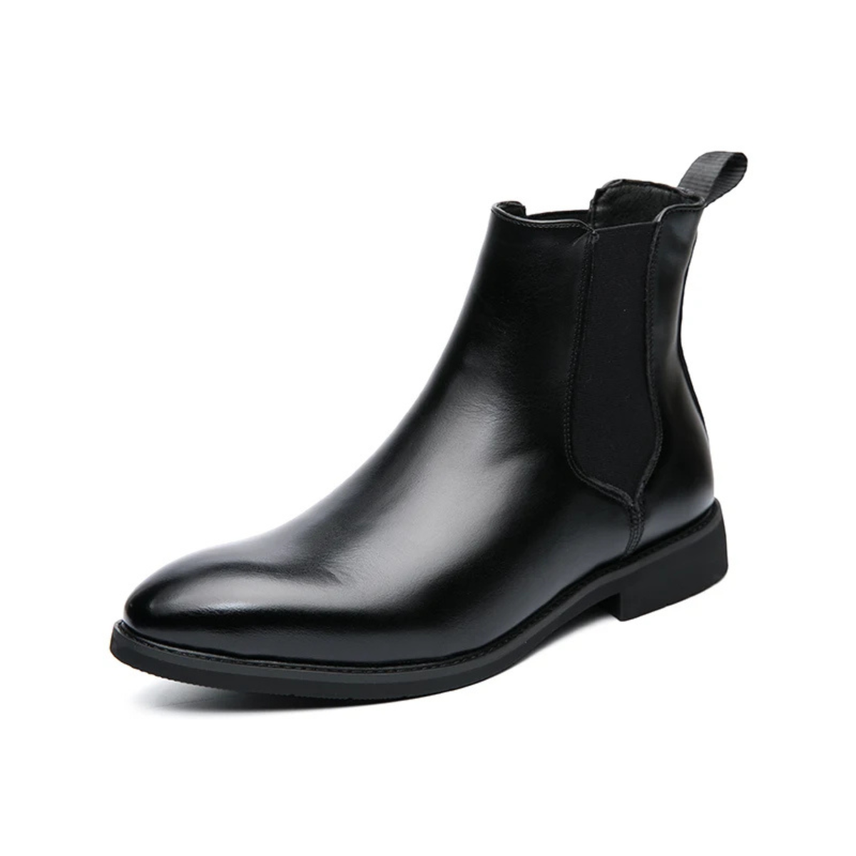 The Brookfall Men’s Elegant Leather Chelsea Dress Boots — 6