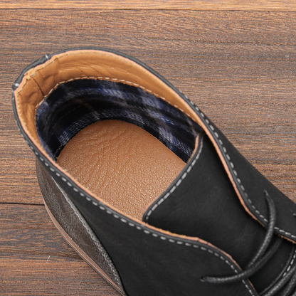 The Elderpine Men’s Elegant Vintage Smart Leather Boots — 8
