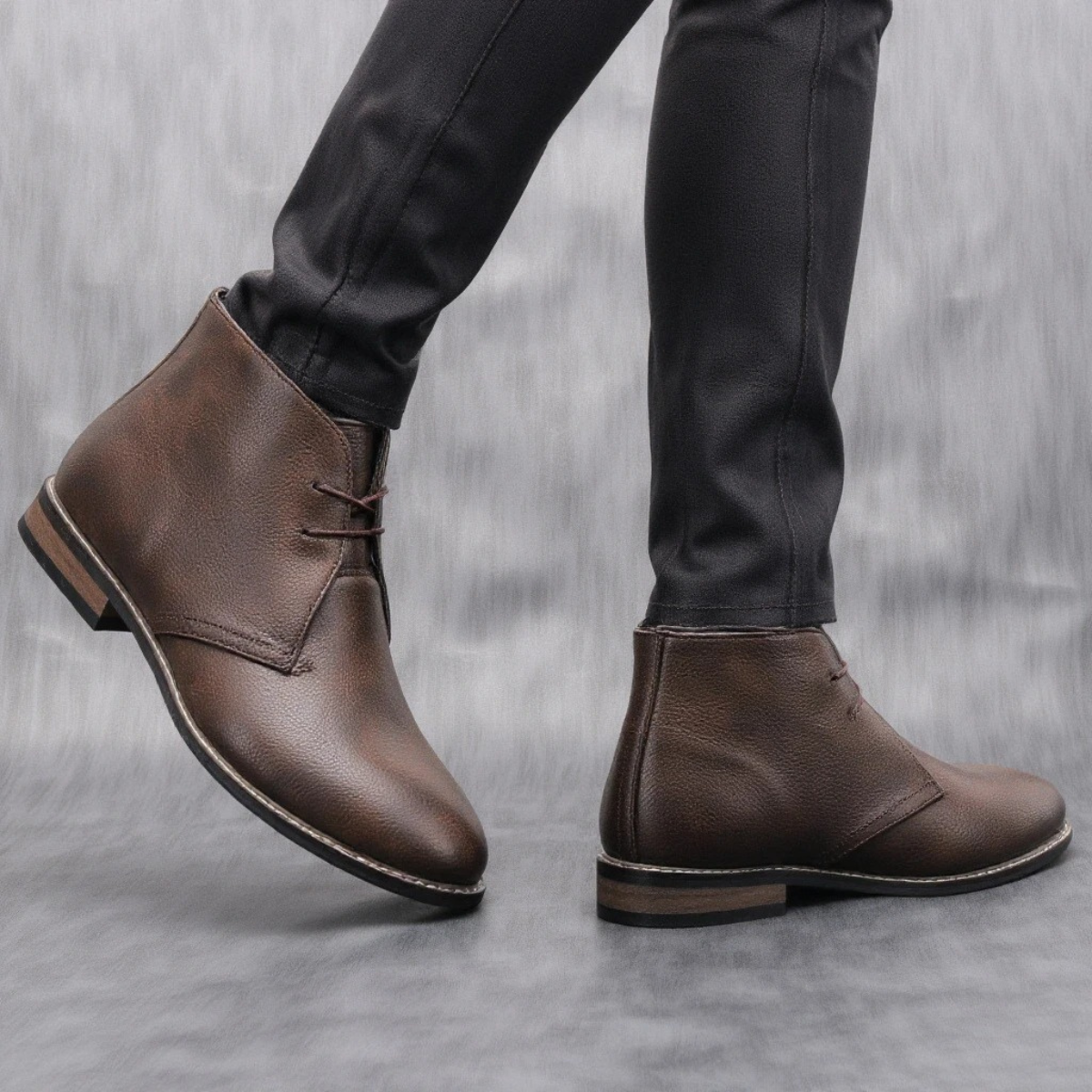 The Wildmere Men’s Vintage Ankle Brown Leather Boots — 5