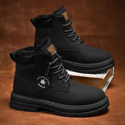 The Silverlake Men’s Cozy Fur Lined Insulated Snow Boots — 16