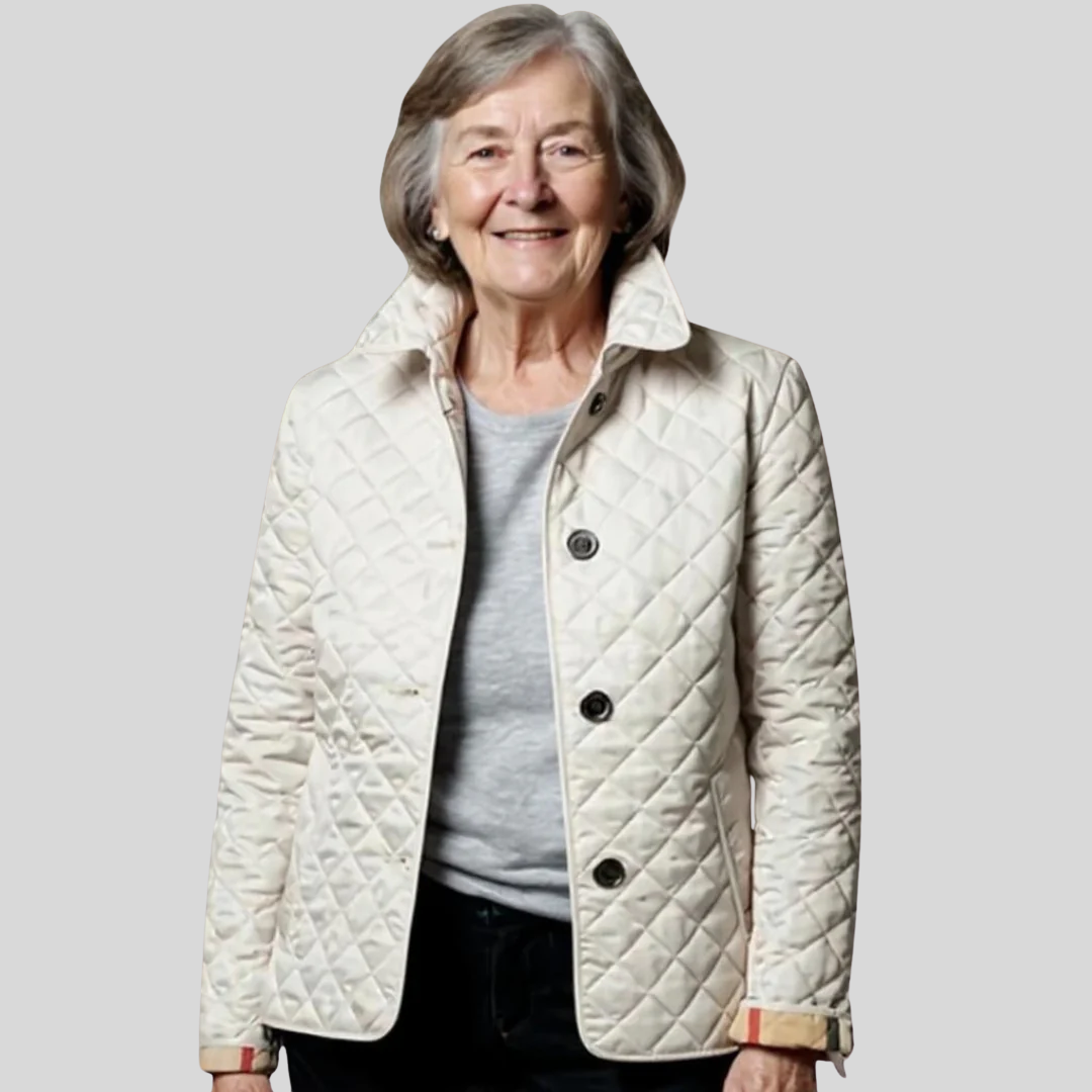 Diana | Veste Matelassée Courte à Col Chemise pour Femme