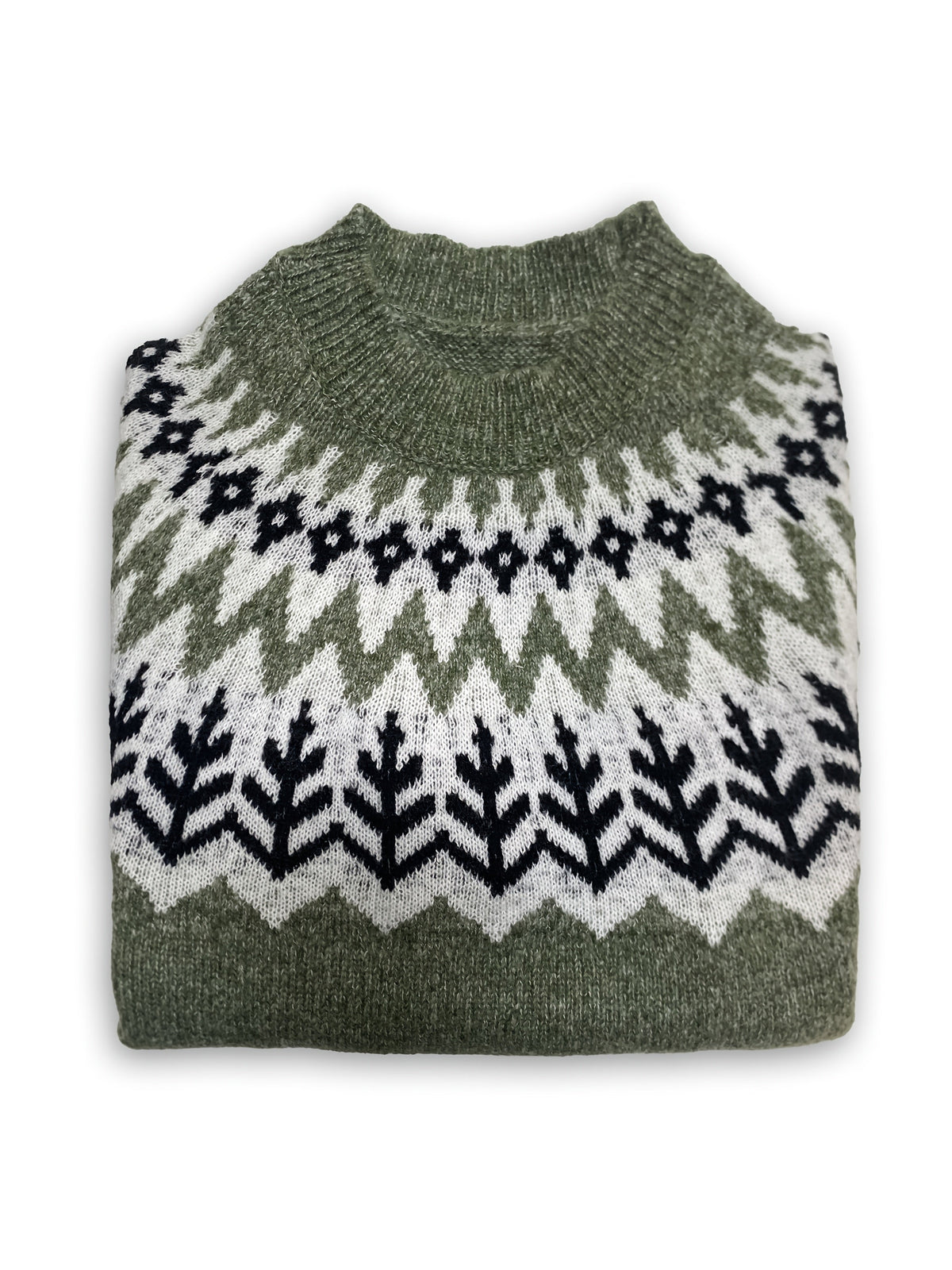 Pull à manches longues pour femme, à la mode, en jacquard à blocs de couleur — 8