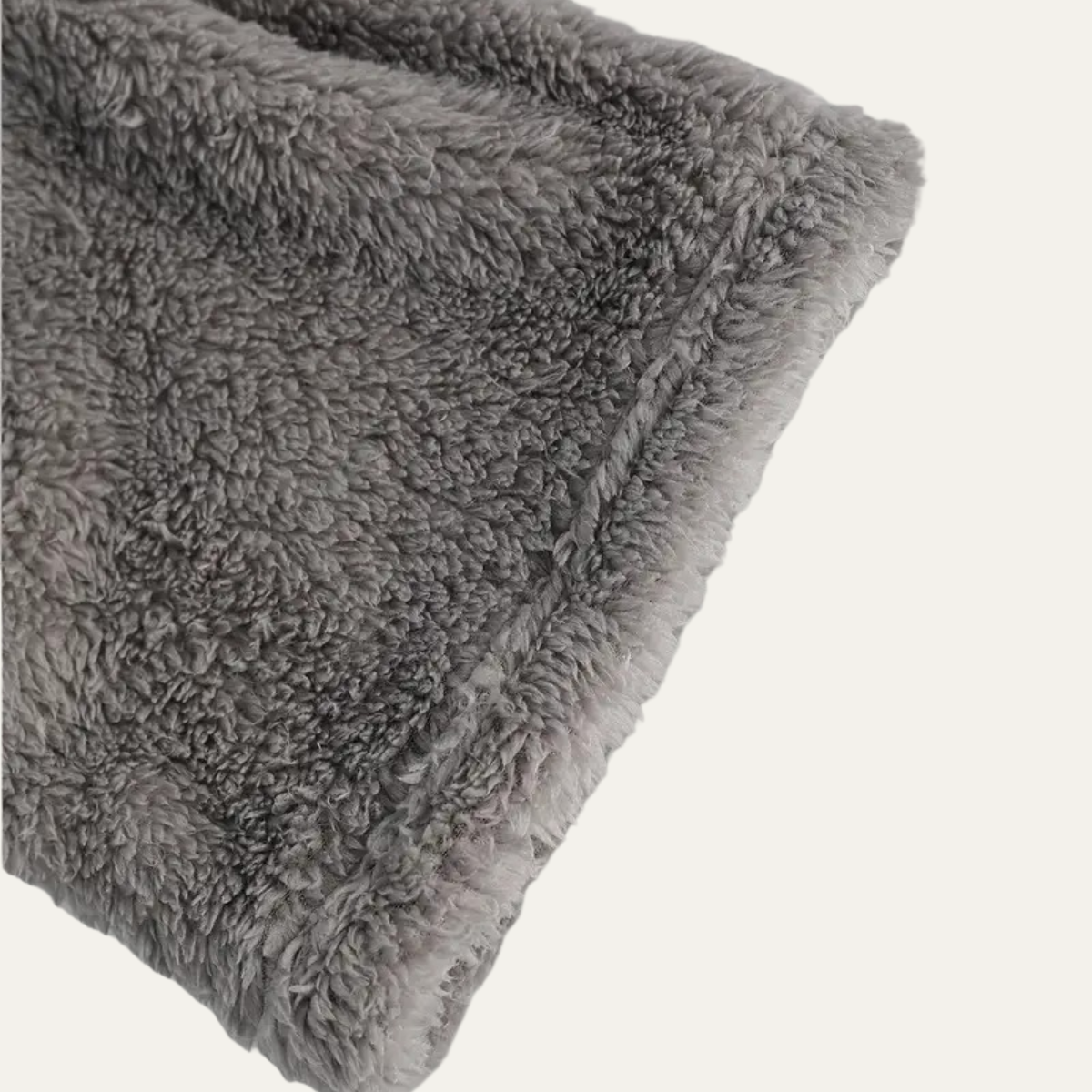 The Hungerford Men's Grey Fleece Hooded Bathrobe with Belt and Pockets — 5