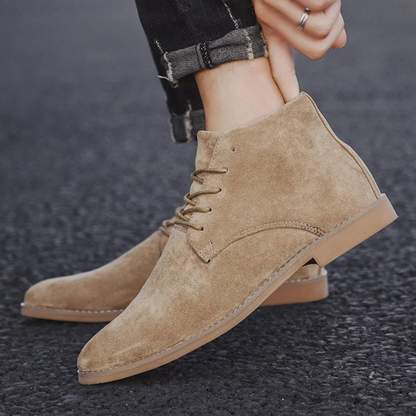 The Dockside Men’s Casual Suede Lace Up Ankle Boots — 11