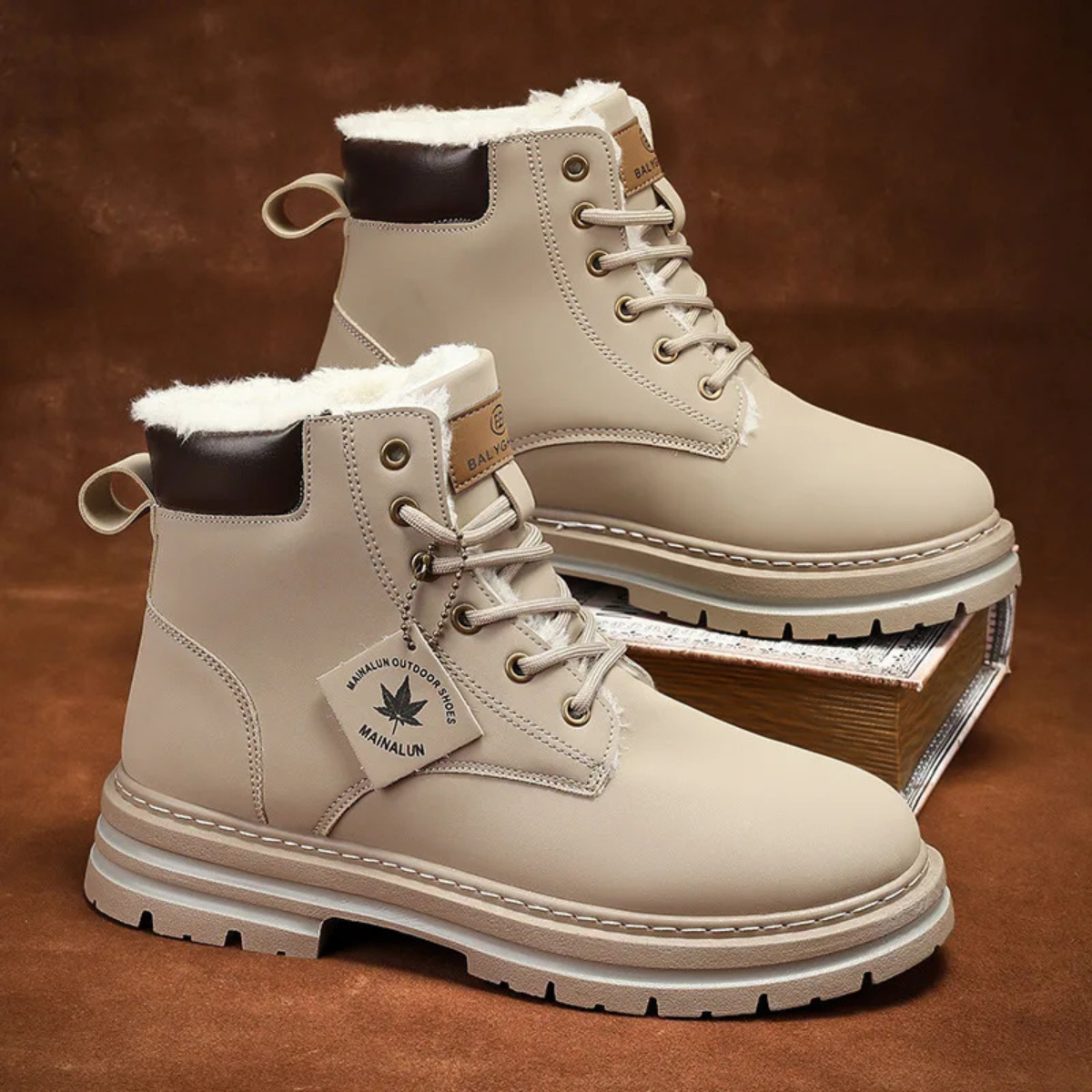 The Silverlake Men’s Cozy Fur Lined Insulated Snow Boots — 20