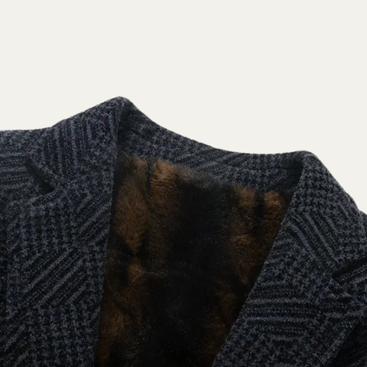 Le Blazer d'Hiver en Chenille pour Hommes Mandello avec Doublure en Fourrure Douce — 5
