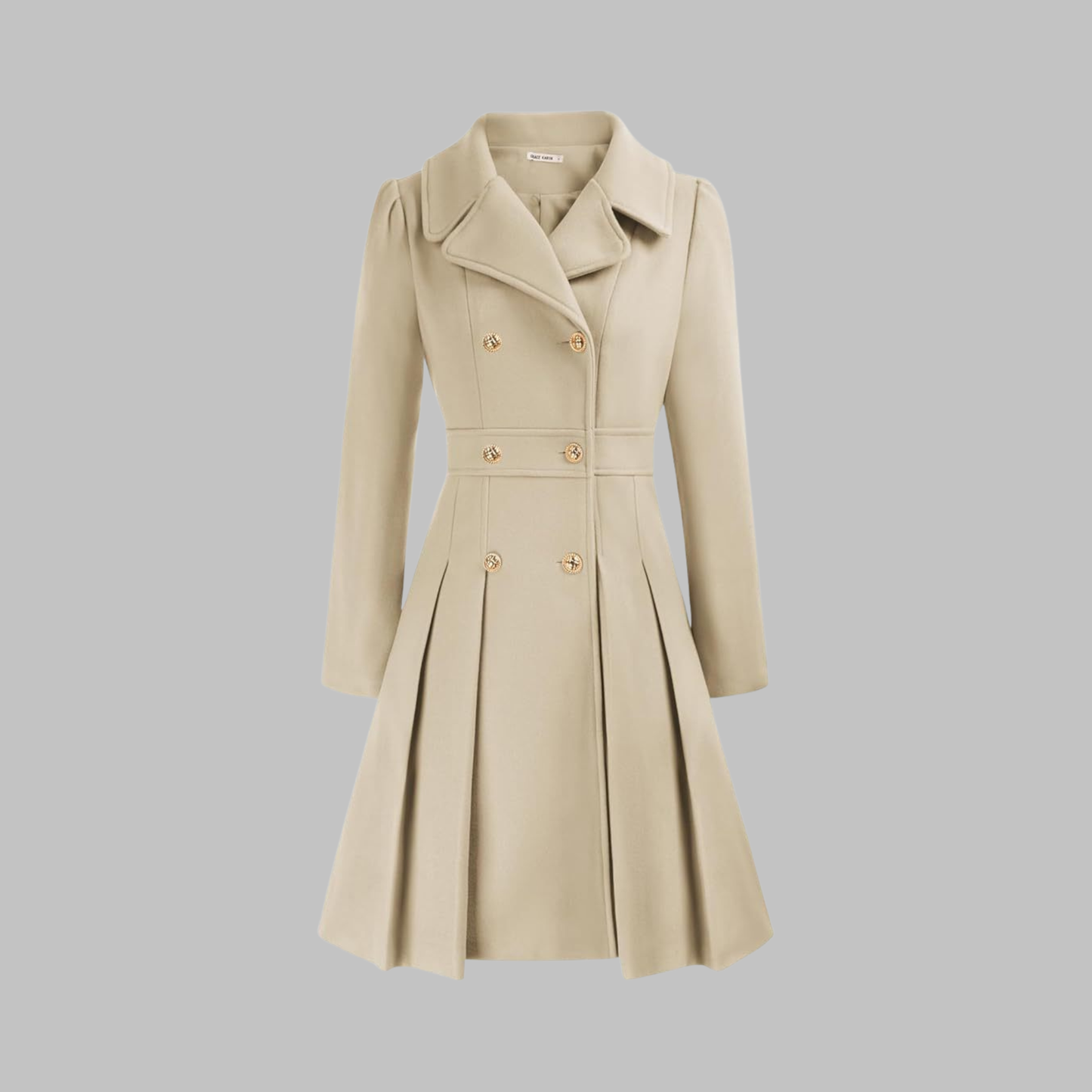 Amelia - Elegant Long Sleeve Coat — 6