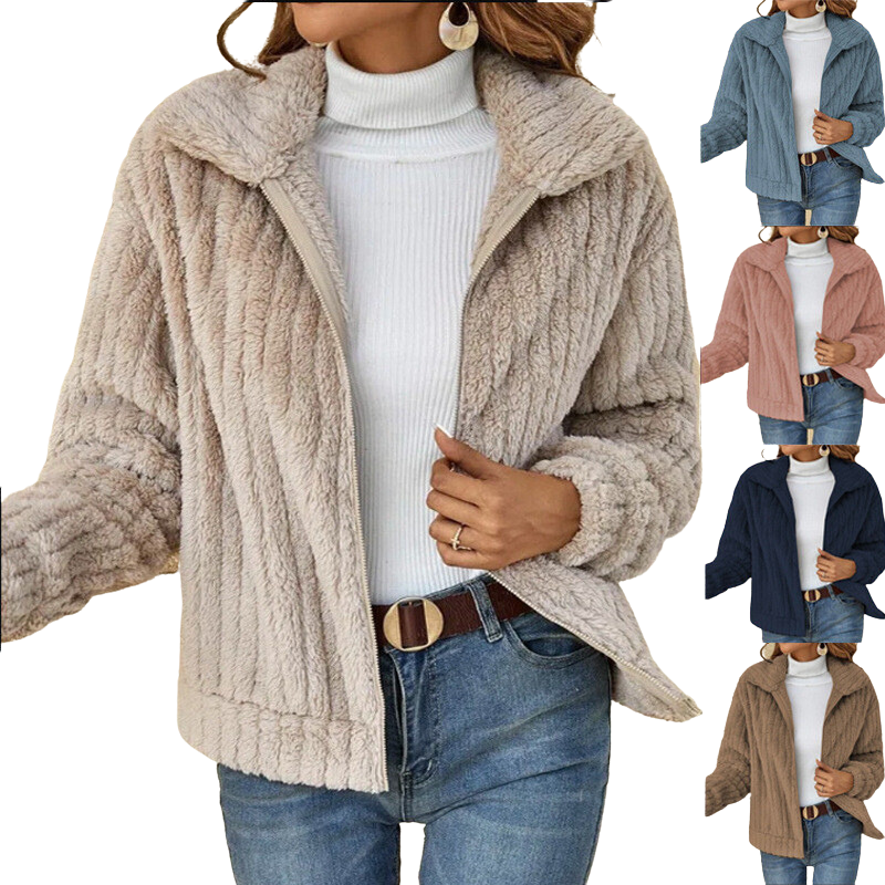 Jeanette | Veste Oversize Décontractée à Col Chemise pour Femme