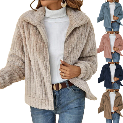 Jeanette | Veste Oversize Décontractée à Col Chemise pour Femme