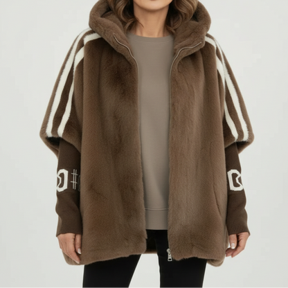Brielle - Hooded Faux Fur Jacket — 2