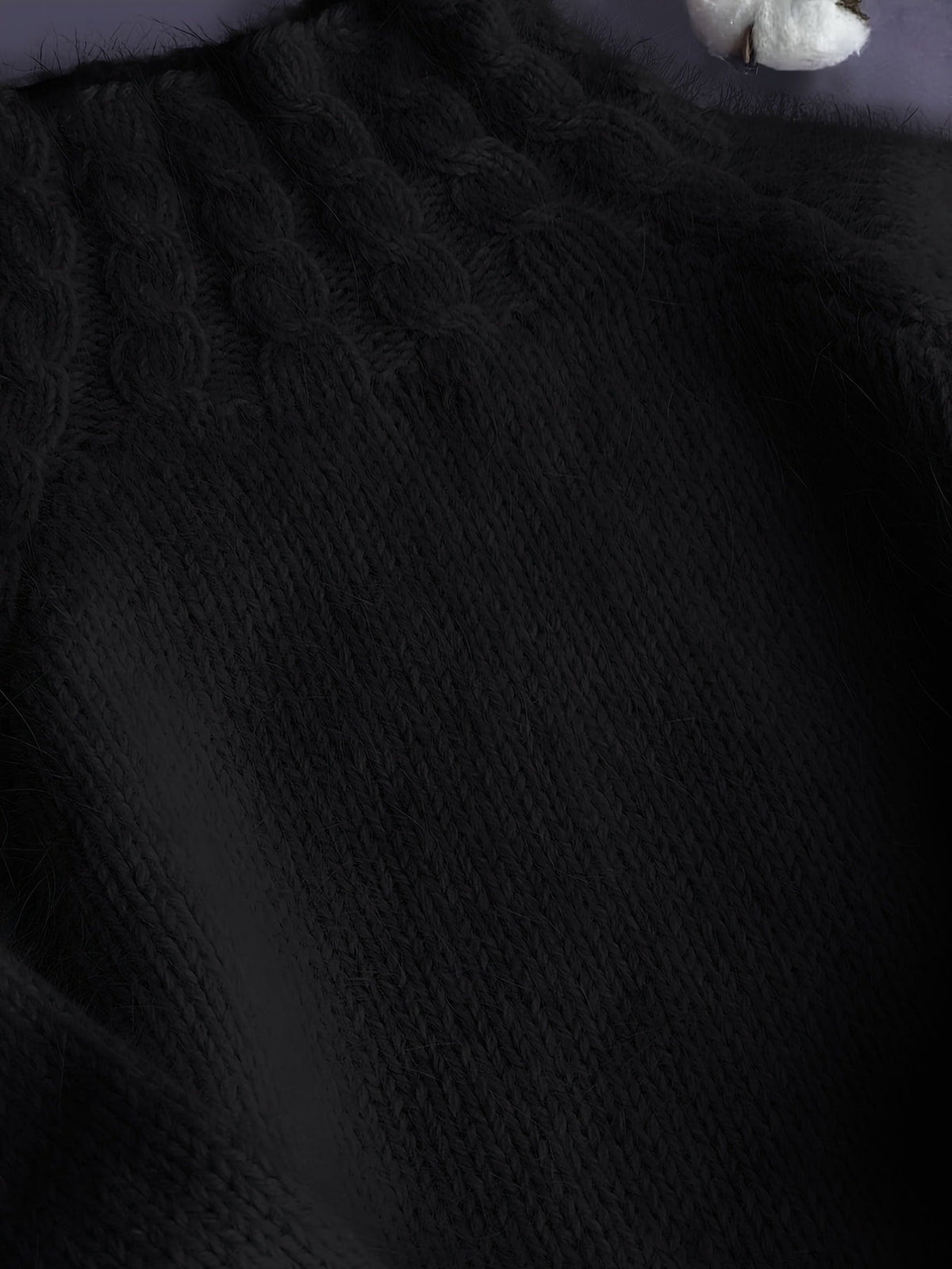 Grande Taille - Grande Taille - Col Roulé Doux Haut Paresseux Style Doux Polyvalent Pull Épais Pull Femme Automne Hiver 2025 Nouveau — 7