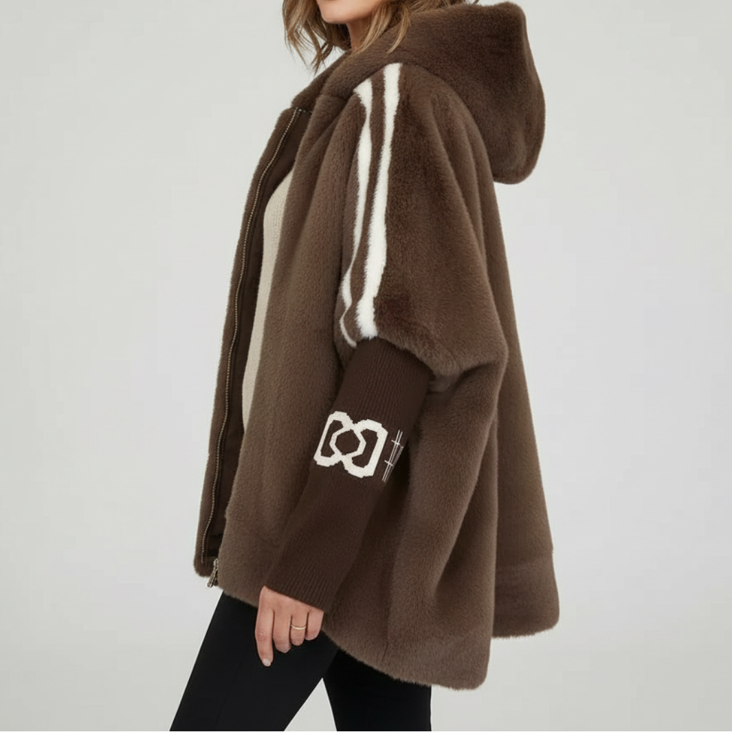Brielle - Hooded Faux Fur Jacket — 3