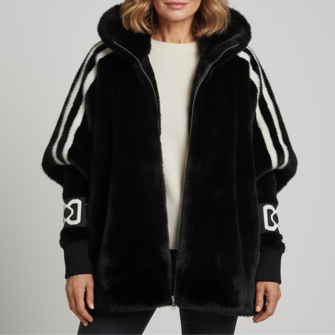 Brielle - Hooded Faux Fur Jacket — 4