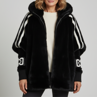 Brielle - Hooded Faux Fur Jacket — 4