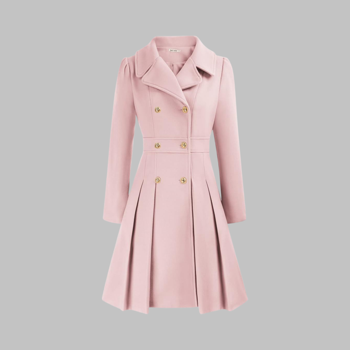 Amelia - Elegant Long Sleeve Coat — 7