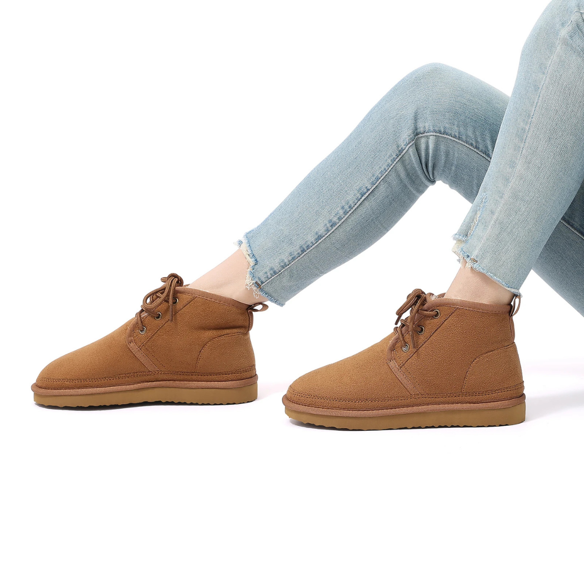 The Ridgefall Men's Cozy Suede Warm Fur Lined Non Slip Snow Boots — 6