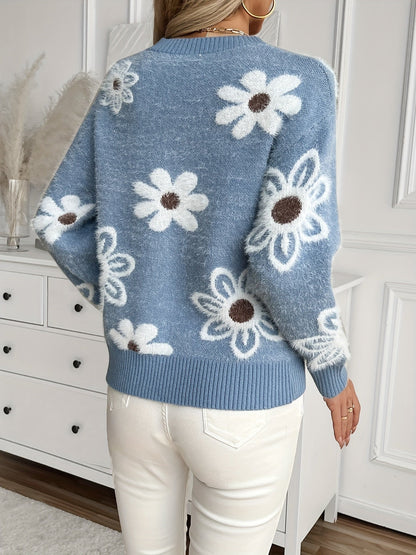 Pull à motif floral pour femmes — 7