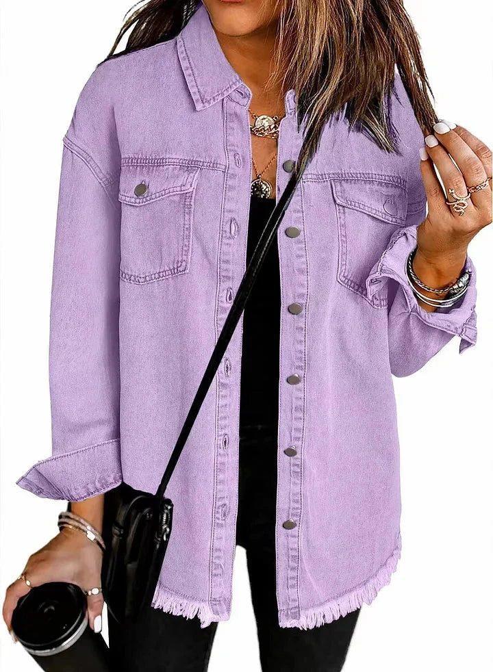 Eleanor - Casual Layering Denim Jacket — 11