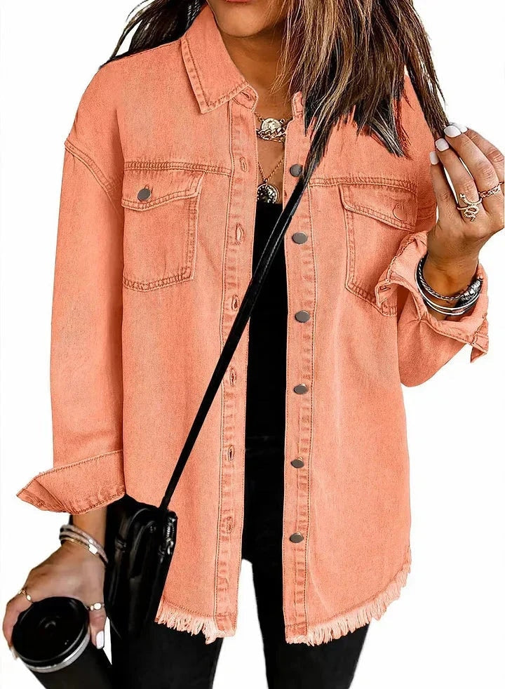 Eleanor - Casual Layering Denim Jacket — 13