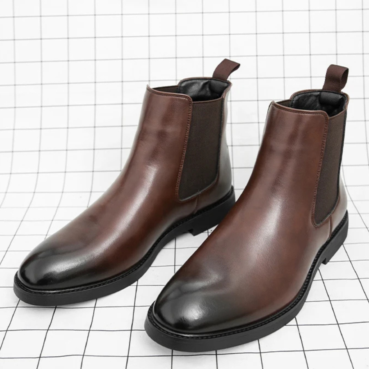 The Brookshire Lane Men’s Stylish Modern Pointed Chelsea Ankle Shoes — 11