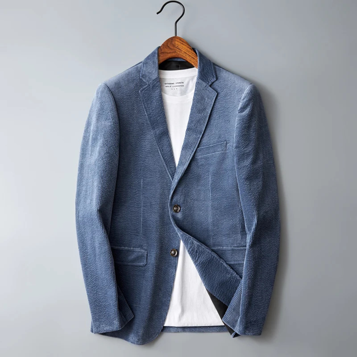 Le Costume Blazer en Velours Côtelé Ajusté pour Homme Giglio — 10