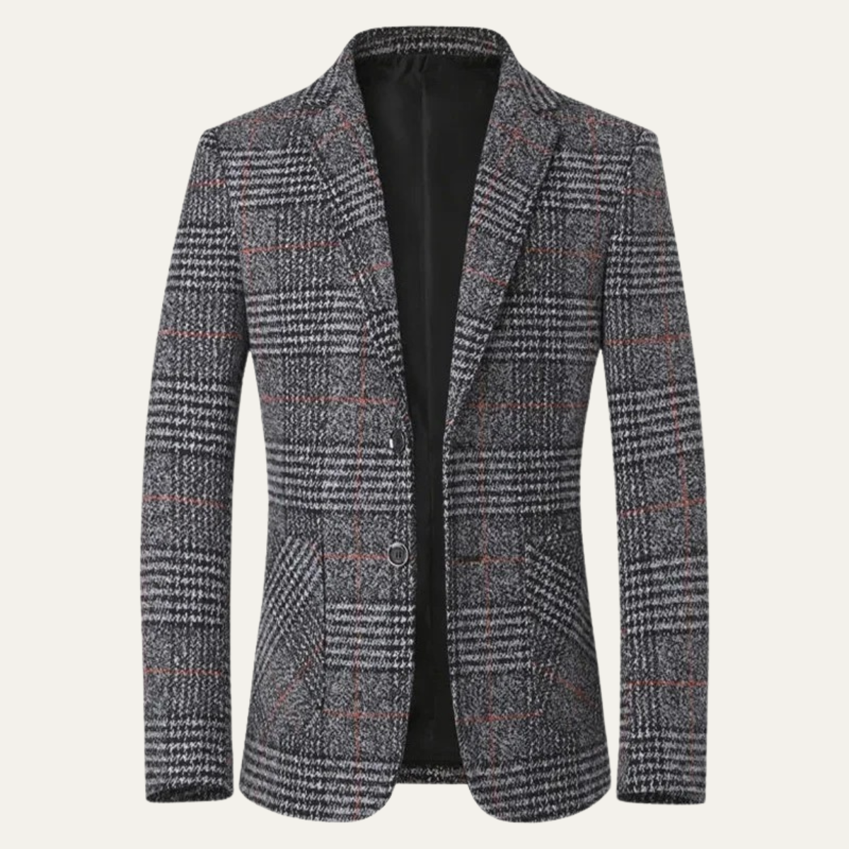 Le Blazer en Tweed à Carreaux Slim Fit Monopoli pour Hommes — 6