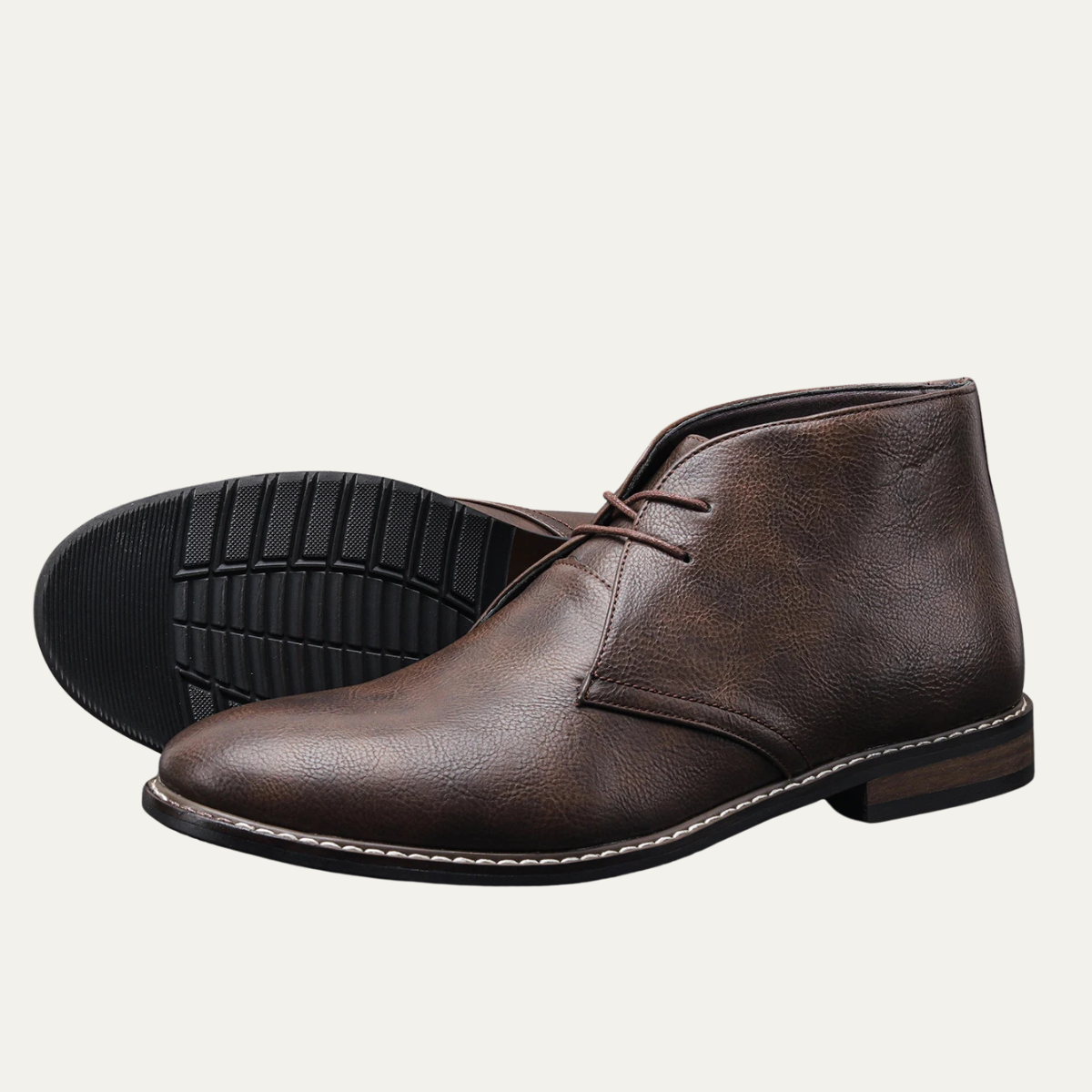 The Wildmere Men’s Vintage Ankle Brown Leather Boots — 1