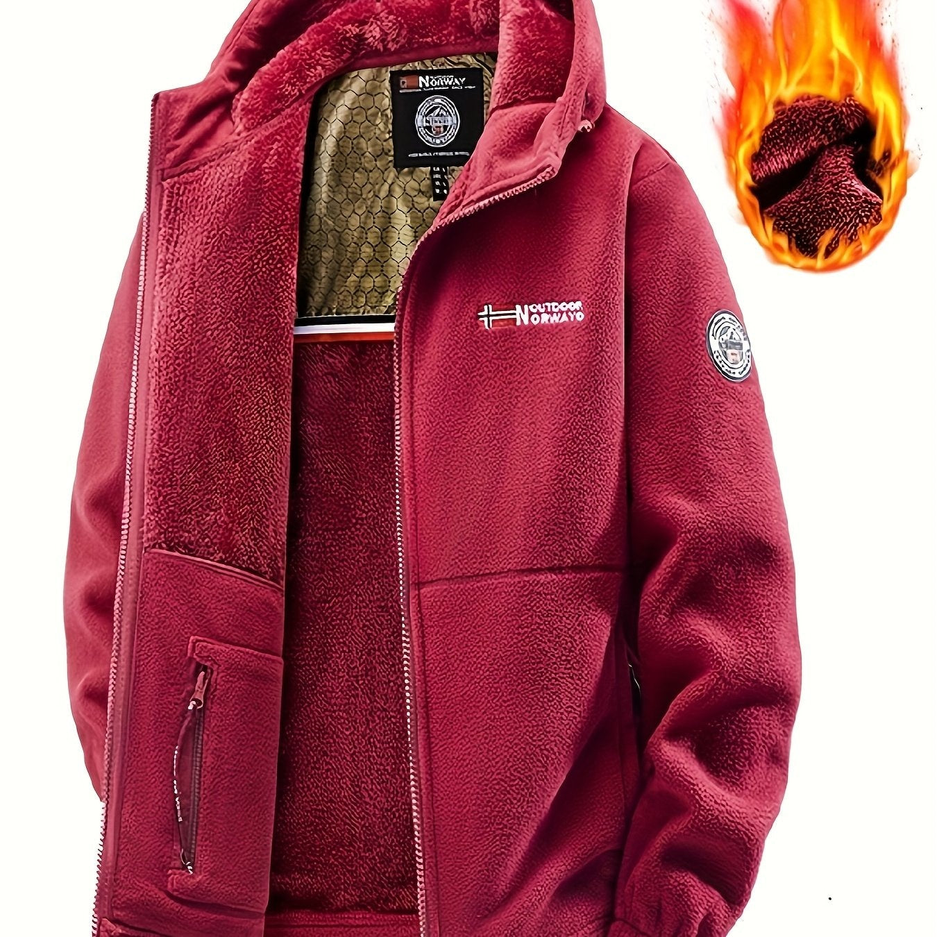 [Shu Le Shui OBM] Nouveaux produits de Pâques en ligne ! Nouveaux vestes d'automne et d'hiver doublées et épaissies en polaire, tissu polaire à la mode, doublure en graphène, décontractées, à la mode, énergiques et polyvalentes, adaptées aux scénarios de — 16
