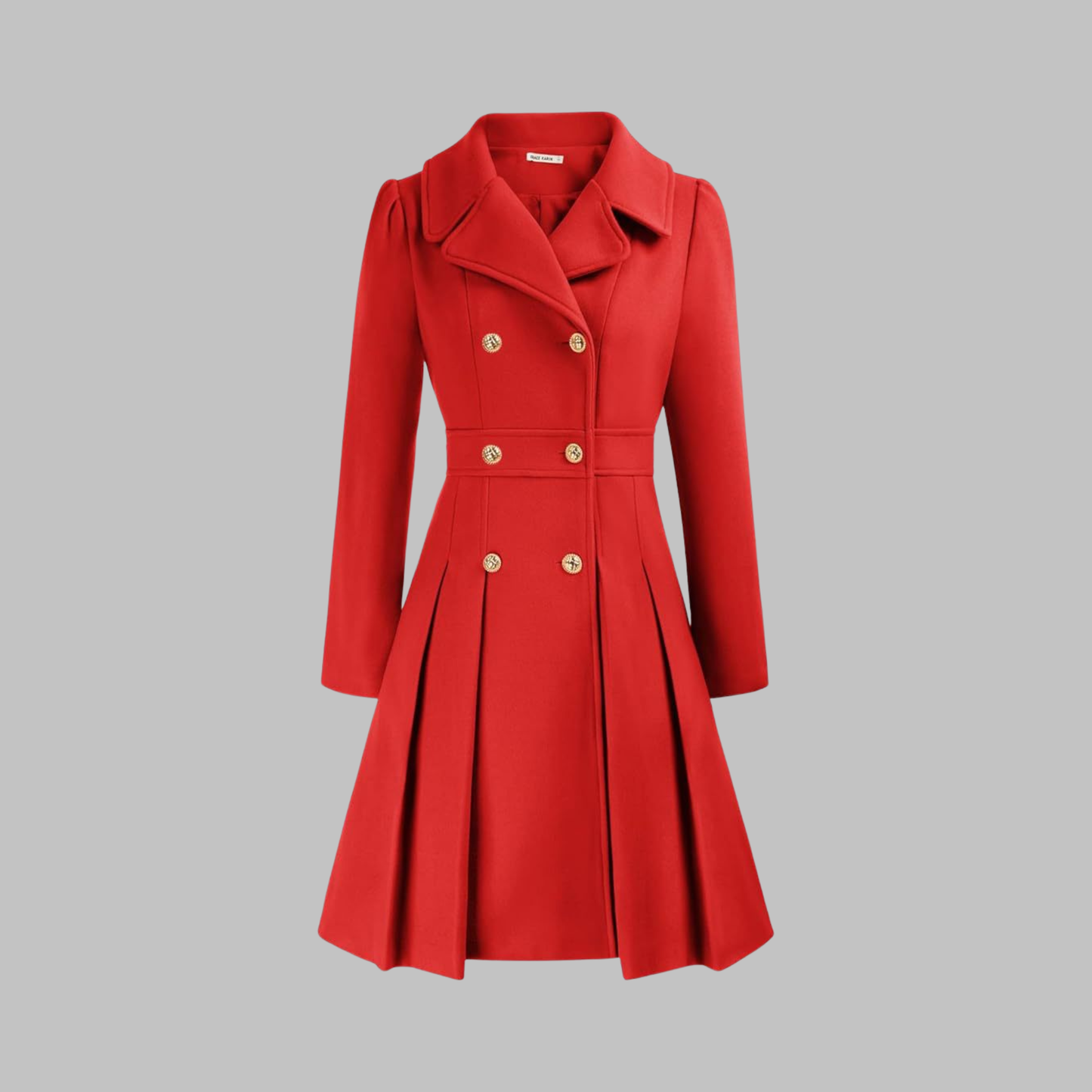 Amelia - Elegant Long Sleeve Coat — 9