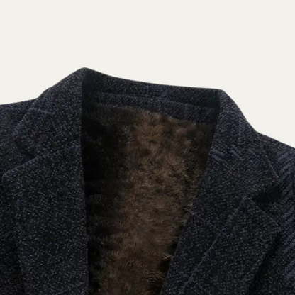 Aurélien | Veste Blazer à Carreaux Coupe Ajustée pour Homme - détail