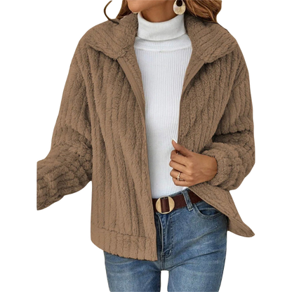 Jeanette | Veste Oversize Décontractée à Col Chemise pour Femme