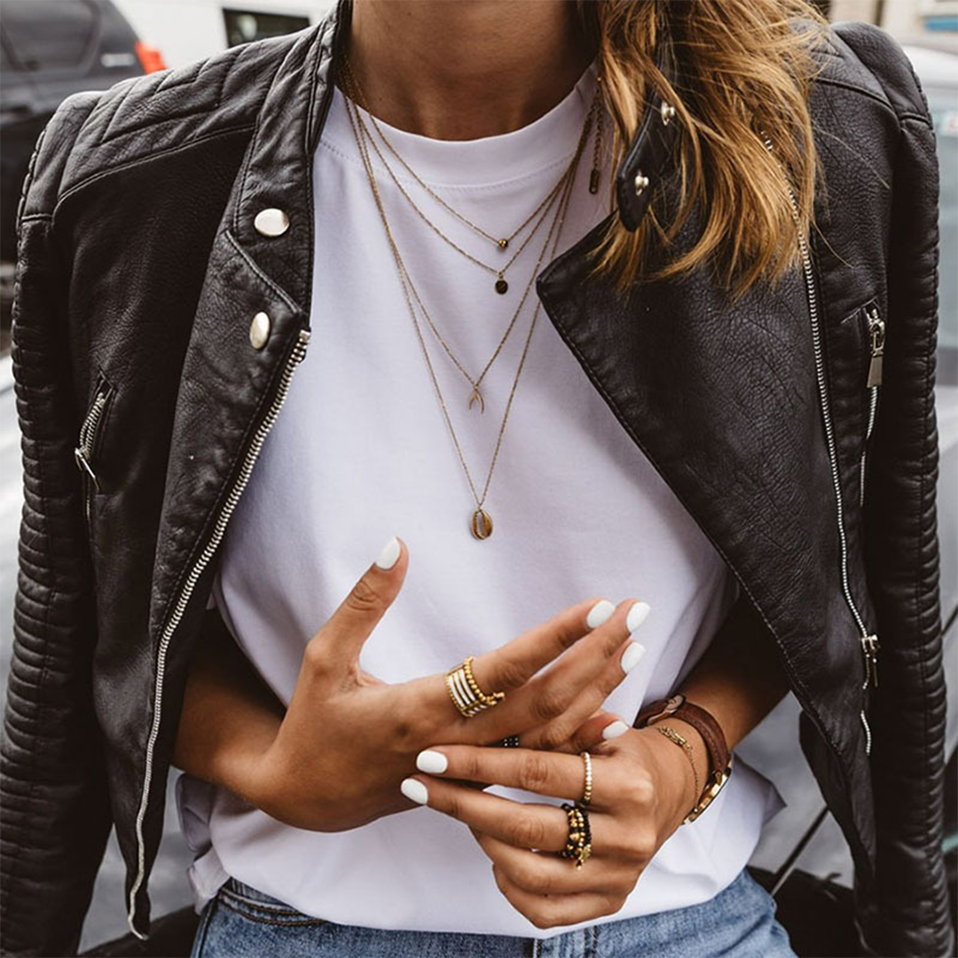 Janet | Veste Cuir Courte Motard Ajustée pour Femme