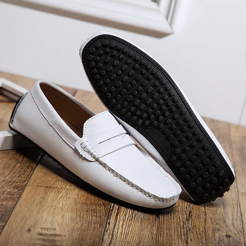 Mocassins d'été en cuir décontractés — 13
