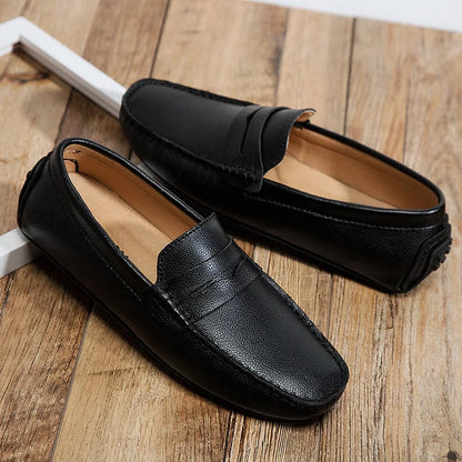 Mocassins d'été en cuir décontractés — 14