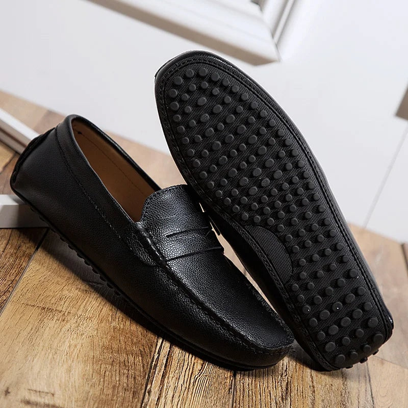 Mocassins d'été en cuir décontractés — 15