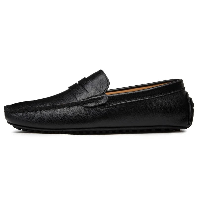Mocassins d'été en cuir décontractés — 17