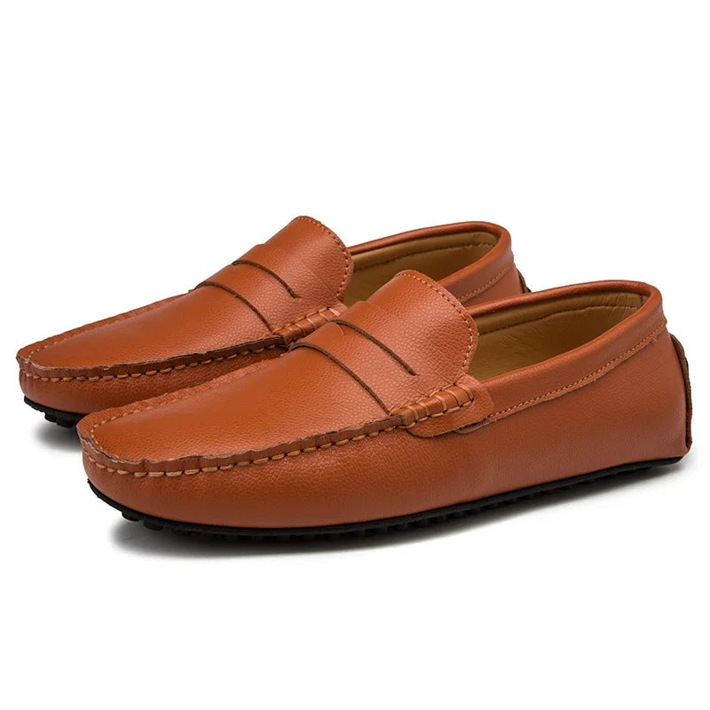 Mocassins d'été en cuir décontractés — 19