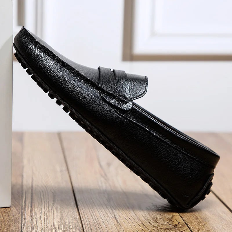 Mocassins d'été en cuir décontractés — 25