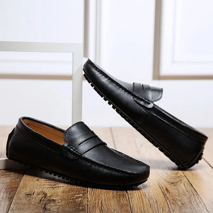 Mocassins d'été en cuir décontractés — 26